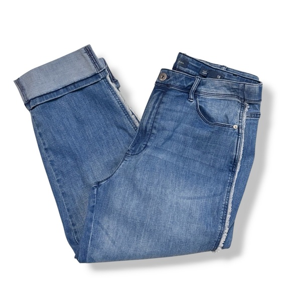 J. JILL DENIM High Rise Cropped Jeans Size 18 - Picture 9 of 9